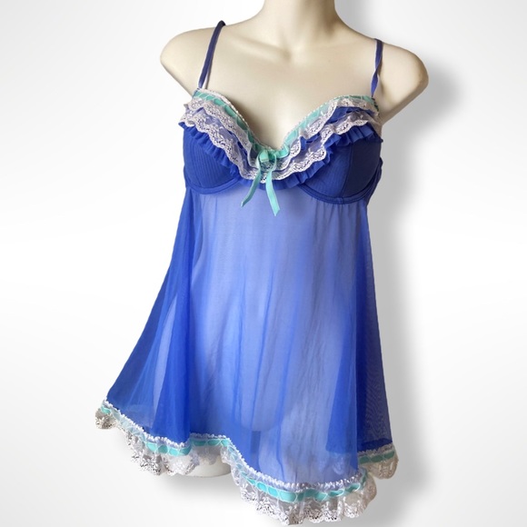Cassandra intimate baby doll sheer night gown - Picture 1 of 5
